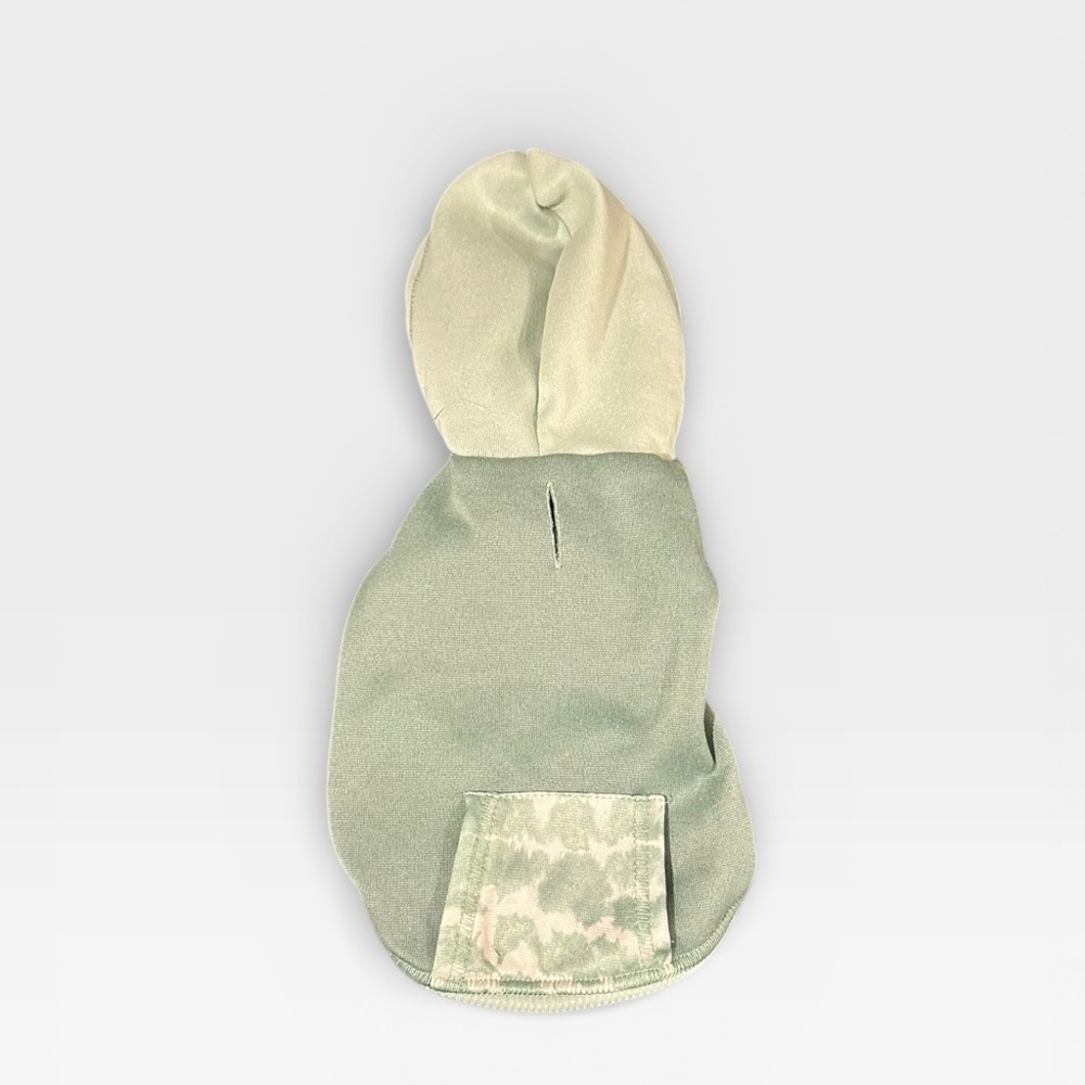 NWOT Green Hoodie For Dogs With Tie Dye Fake Pocket XS